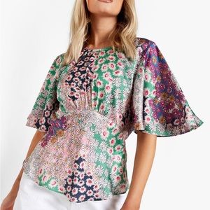 Floral, Backless Top